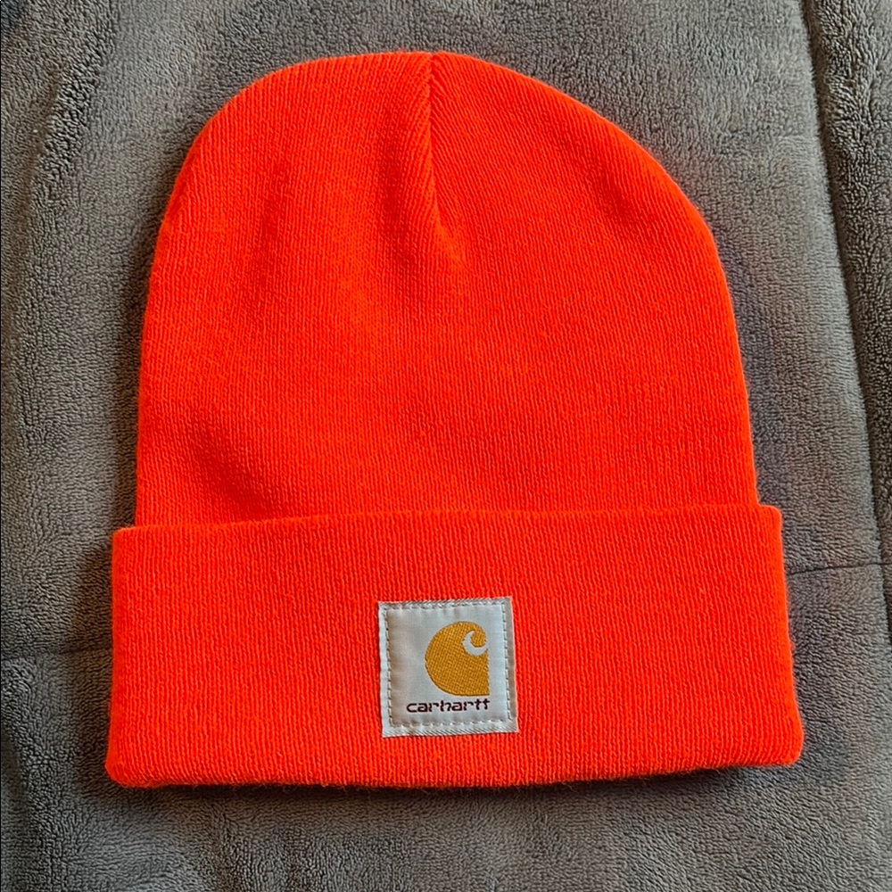 Carhartt Vibrant Orange Knit Hat